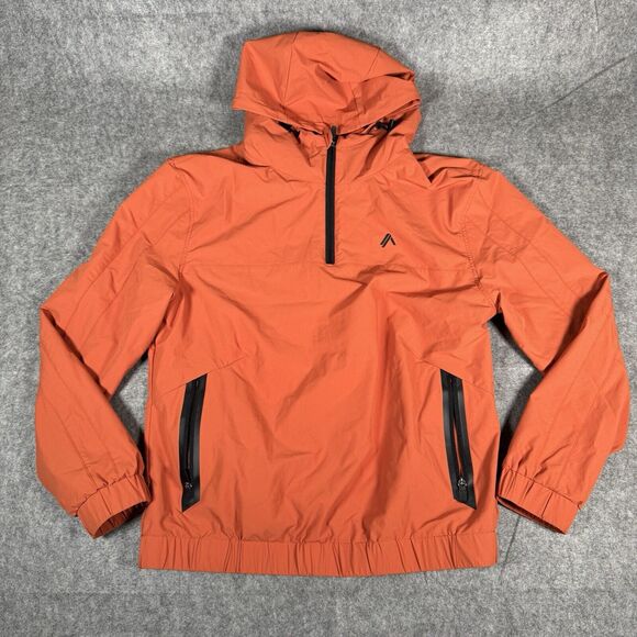 ALPHALETE Women’s EXP Tech Windbreaker- Sour Tangerine, Size Medium - Picture 1 of 5